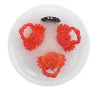 minkissy Realistic Seafood Model Miniature King Crab Fish Decoration for Food Photography Teaching Visual Marketing Fake Food Display Prop for Home Kitchen