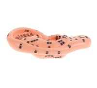 minkissy Realistic Soft Silicone Ear Model 14cm with Acupuncture Points for Chinese Medicine Education and Auricular Massage Practice