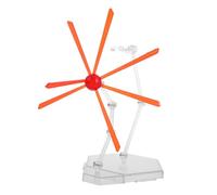 minkissy Red Action Figure Display Stand with Special Effect Base Stable Model Support Holder for Collectible Dolls and Figures Versatile Assembly Display for Dynamic Presentation