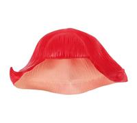 minkissy Red Short Bob Wig for Comfortable Latex Synthetic Hairpiece for Halloween Stage Performances and Photo Shoots Realistic Costume Accessory for Cosplay and Roleplay