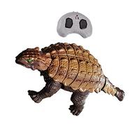 minkissy Remote Control Simulation Dinosaur Toy for Boys Electric Walking Roaring Model Realistic Therizinosaurus Design Led Lights Boys and Girls Educational Playtime