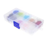 minkissy Removable 10pcs 3d Nail Fluffy Ball Plush Faux Fur Detachable Manicure Accessories for Diy Nail Art Decoration