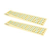 minkissy Removable Bass Scale Stickers and Pvc Material 2pcs Learning Notes No Residue for Bass Fretboard Practice Paper for Beginner Players and Children