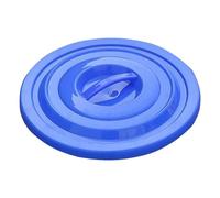 minkissy Replacement Trash Can Lid Trash Can Replacement Cover Blue Plastic 50l Easy to Install Burr-free Design for Waste Bins in Public Places and Hotels