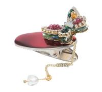minkissy Retro Chinese Style Butterfly Hairpin with Delicate Rhinestones and Tassel Elegant Hair Clip for Women for Hanfu and Daily Styling