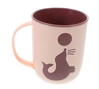 minkissy Reusable Dolphin Toothbrush Cup for Home and Travel Unbreakable Plastic Mouth Washing Mug Easy to Clean Tooth Brushing Storage Cup Practical Oral Care Hygiene for Adults