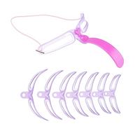 minkissy Reusable Eyebrow Stencils Set 8Pcs Handheld Brow Grooming Template for Natural Fuller Defined Eyebrows Beauty Tool