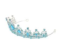 minkissy Rhinestone Baroque Queen Tiara Bridal Crystal Crown Headpiece for Weddings Elegant Vintage Hair Accessory for Bride Princess Comfortable Secure Fit