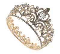 minkissy Rhinestone Bridal Crown Headband with Sparkling Stones Comfortable Wedding Hair Accessory for Women and Elegant Circle Design for Weddings and Parties