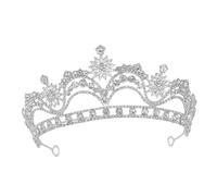 minkissy Rhinestone Crown Hair Accessory for Women and Girls Wedding Headband Bridal Tiara Hair Accessories for Birthday Party