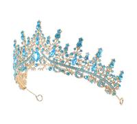 minkissy Rhinestone Crown Tiara Headband with Shining Crystal Design Baroque Elegant Hairpiece for Wedding and Bridal Accessories Suitable for Weddings Proms and Special Occasions