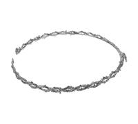 minkissy Rhinestone Thorn Crown Headpiece Adjustable Retro Style Hair Crown for Women for Medieval Costume Parties Weddings and Renaissance Cosplay