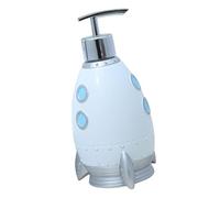 minkissy Rocket Shape Manual Lotion Dispenser Ergonomic Refillable Pump Bottle for Shampoo and Soap Portable Travel Use Capacity for Bathroom Decor