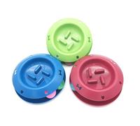 minkissy Rolling Ball Slow Food Feeder Sound Ball Bowl Lightweight Plastic Creative Slow Feed Pet Bowl for On-the-go Use Felines Random Color