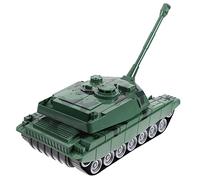 minkissy Rotatable Tank Model for Home Decoration Plastic War Scene Model with Realistic Details Off Safe and Scratch for Boys