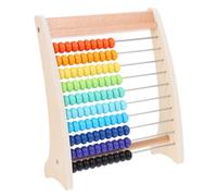 minkissy Row Wooden Abacus Math Teaching Tool for Smooth Edges Safe Calculation Rack for Early Learning Educational to Counting Speed and Logical Thinking Skills