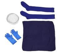minkissy Sailor Costume Accessory Set for Adults 4pcs Navy Sailor Hat Party Role Play for Fancy Dress and Nautical-themed Events
