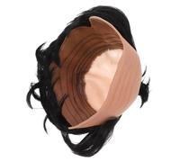 minkissy Samurai Bald Periwig Funny Role Playing Costume Accessory for Knight Cosplay Comfortable and Versatile for Masquerade and Costume Parties Premium Quality