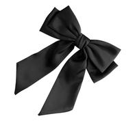 minkissy Satin Hairpin Bow Hair Clip Ribbon Bow Metal Clip for Women Hair Accessories for Wedding Ponytail
