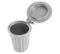minkissy Scale Realistic Waste Bin with Working Lid for Kitchen Bathroom Decor Versatile Mini Furniture Accessory for Tiny Doll Play House