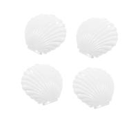 minkissy Seashell Candy Boxes White Plastic Shells for Gifting Trinket Storage for Jewelry Chocolates and Party Favors for Weddings and Birthdays