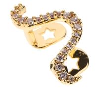 minkissy Shiny Twisted Wave Zirconia Tooth Gem Tooth Cap Unique Teeth Jewelry for Individual Style Comfortable Tooth Dazzling Oral Accessory