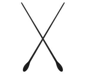 minkissy Silicone Cooking Chopsticks Dual-Purpose Design for Stirring and Serving, Heat-Resistant Long Kitchen Utensils for Hot Pot and Kitchen Tasks in Black