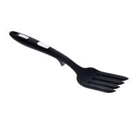 minkissy Silicone Cooking Food Fork with Simple Design, Practical Without Burrs, for Camping and Hotels, Sturdy Black Silicone Kitchen Pasta Fork for Everyday Use