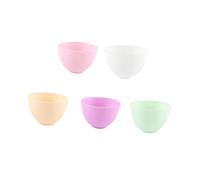 minkissy Silicone Face Bowl Mix Baking Ingredients Non-slip Odorless Dishwasher Safe Prep Measuring Bowl