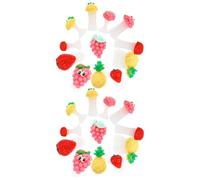 minkissy Silicone Toe Protector Nail Art 24Pcs Washable Reusable Soft Toe Separators for Pedicure Process and Nail Polish Application