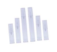 minkissy Silicone Travel Containers 6pcs Leak Proof Toiletry Bottles for Shampoo Conditioner Lotion Wide Mouth Design