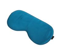 minkissy Silk Sleep Mask Peacock Blue Strap Sleeping Aid Eye Mask for Men Women Blocks Light Smooth Comfortable Blindfold for