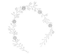 minkissy Silver Alloy Rhinestone Bride Tiara Crown Hairband for Wedding Bridal Jewelry Banquet Hair Accessory