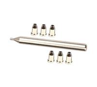 minkissy Silver Guitar String Ferrules Metal Mounting Caps for Electric Guitar Through Body Buckle Enhances Vibration Resonance and Sound Strength Replacement Accessories and DIY