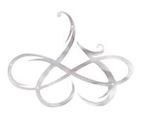 minkissy Silver Metal Heart-shaped Wall Art Pendant Indoor Pendant with No Deformation and Long-serving Life, Simple Design and Eye-catching Wall Hanging Heart Decor for Offices and Outdoor