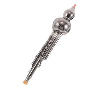 minkissy Silver Plated C Key Hulusi Flute Traditional Yunnan Ethnic Instrument for Student Practice and Easy Learning with Enhanced Sound Quality and Portable Design