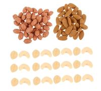 minkissy Simulated Nut Decoration Plastic Fake Walnut Peanut Pistachio Models for Miniature Food Display for Doll House Kitchen Photography Props