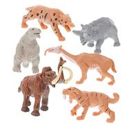 minkissy Simulation Prehistoric Animal Model Set Educational Science for Teaching Aids Early Learning Dinosaur Figures Wild Animals for Boys
