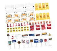 minkissy Simulation Traffic Sign for Boys and Girls Delicate Road Signal Signage for Cognitive Games Toys for Role Play Toys Scene