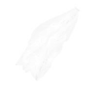 minkissy Single Layer White Mesh Wedding Veil with Romantic Bow Accent for Brides Lightweight Breathable Bridal Tulle with Comb Elegant Church and Outdoor Ceremony Accessory