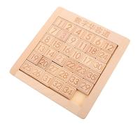 minkissy Sliding Number Puzzle Game Montessori Wooden Logic Board with Digital Huarongdao Maze Design Portable Brain Teaser for Early Learning Travel-friendly Educational Gift for Boys