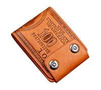 minkissy Small Leather Bifold Wallet for Men Vintage Stylish Purse with Dual Button Closure Multi Compartment Organizer for Cash Cards Coins Portable Design for Everyday Use