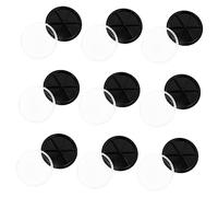 minkissy Small Parts Storage Box 10 Pcs Round Shape Jewelry Storage Case Ring Box for Jewelry Beads Grids