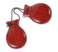 minkissy Small Wooden Finger Castanet for Safe Material Music Instrument Comfortable Grip Enhances Coordination and Intelligence Development Educational Percussion
