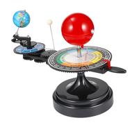 minkissy Solar Globe Educational Astronomy Model with LED Sun Earth Moon Rotation Demo Science Kit for Students Teachers Geography Science Education