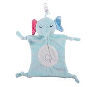 minkissy Soothing Towel Comforter Elephant Pattern for Boys Soft Comforter Towel Durable for Nursery Promotes Cognitive Development