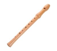 minkissy Soprano 8-hole Wooden Recorder for Kids, Beech Wood Flute Musical Instrument for Toddlers Early Learning, German and English Style Woodwind Toy for Child Music Education