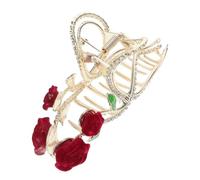 minkissy Sparkling Hair Claw Clip Rhinestones Flower Hairpin for Women Styling Hairpin for Wedding and Party