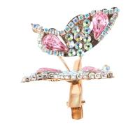 minkissy Sparkly Butterfly Hairpin Moving Clip Rhinestones for Women's Elegance