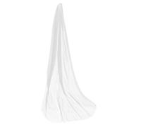 minkissy Sparkly White Cathedral Wedding Veil with Comb Long Bridal Tulle Veil for Brides Romantic Glitter Design for Elegant Wedding Ceremonies